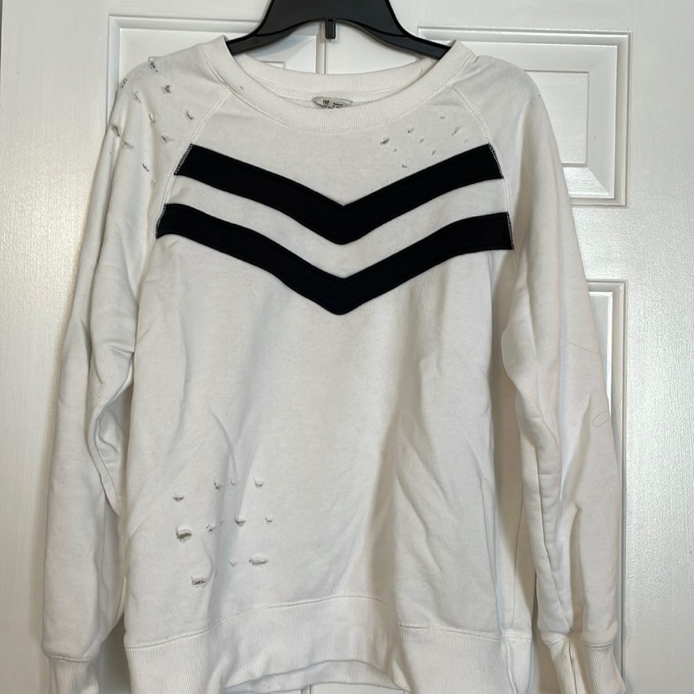 Distressed sweatshirt size Medium
